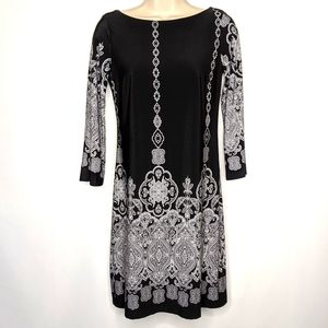 Enfocus studio shift dress with 3/4‎ sleeve